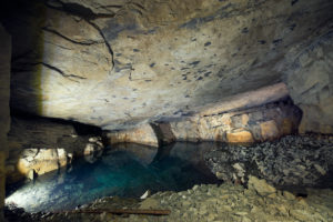 disused slate mine with lake disused slate mine with lake