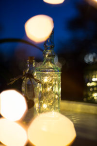 Chain of lights in a glass bottle Chain of lights in a glass bottle