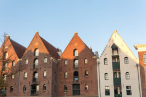 Niederlande, Groningen, Grachtenhäuser Niederlande, Groningen, Grachtenhäuser
