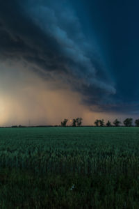 Gewitter über einem Feld Gewitter über einem Feld
