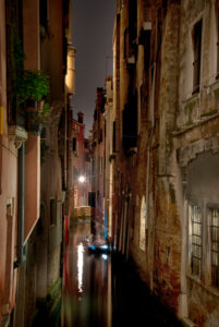 Night shot in Venice, Italy Night shot in Venice, Italy