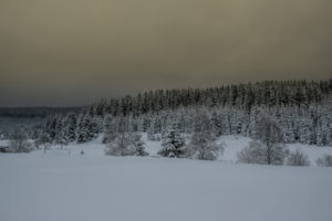 Winter landscape with dramatic sky Winter landscape with dramatic sky
