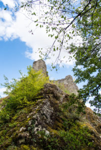 View of the Niederburg in Manderscheid (Eifel). View of the Niederburg in Manderscheid (Eifel).