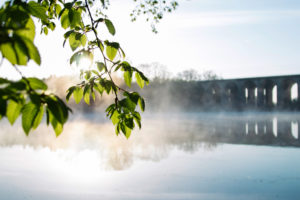 Sonnenaufgang und Nebel auf dem Obersee in Bielefeld, Sonnenaufgang und Nebel auf dem Obersee in Bielefeld,