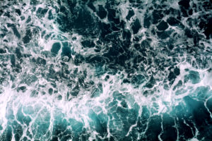 Aerial view of sea waves breaking, drone capture, New Zealand Aerial view of sea waves breaking, drone capture, New Zealand