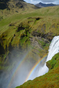 Rainbow over the Waterfalls Seljalandsfoss, Iceland Rainbow over the Waterfalls Seljalandsfoss, Iceland