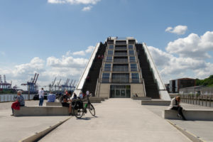 Dockland office building at the former fishing port on the Norderelbe in the Port of Hamburg, Hamburg, Elbe, Hanseatic City, Germany Dockland office building at the former fishing port on the Norderelbe in the Port of Hamburg, Hamburg, Elbe, Hanseatic City, Germany