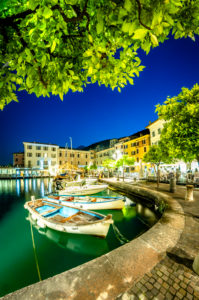 Gargnano, Hafen bei Nacht Gargnano, Hafen bei Nacht