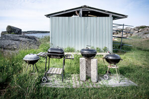 Barbecue station in Norway