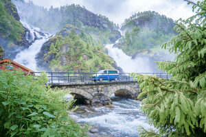 Latefossen waterfall in Norway