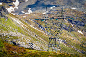 High-voltage power line in Norway