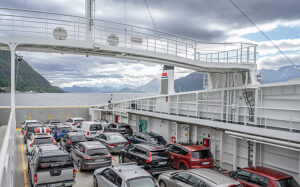 Car ferry in Norway