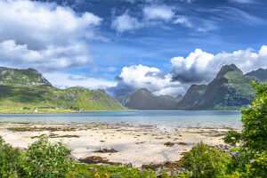 Beach landscape in Norway