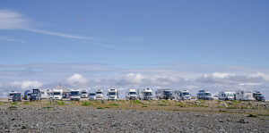 Motorhomes at the North Cape
