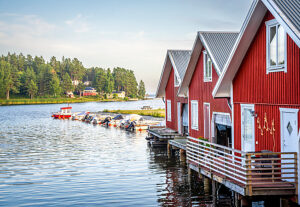 Wooden houses in Sweden