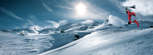Skifahrer, Sprung, Salto, Skifahrer, Sprung, Salto,