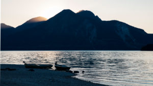 Evening mood on Lake Walchensee, Bavaria, Germany, 2016