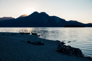 Evening mood on Lake Walchensee, Bavaria, Germany, 2016