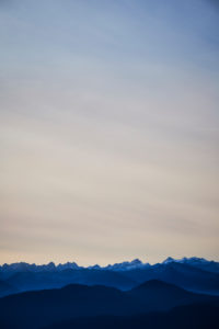 Over the clouds on the Sonntratn near Gaißach in Bavaria, chilly autumn mood, valley in the fog, mountains over the clouds