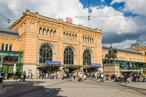 The train station in Hanover, Lower Saxony, Germany. The train station in Hanover, Lower Saxony, Germany.