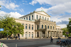 View of the opera house on Opernplatz, Hanover, Lower Saxony, Germany. View of the opera house on Opernplatz, Hanover, Lower Saxony, Germany.