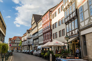 Half-timbered houses in the old town of Hanover, Lower Saxony, Germany. Half-timbered houses in the old town of Hanover, Lower Saxony, Germany.