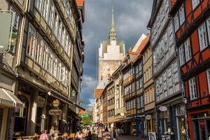 Half-timbered houses in the old town of Hanover, Lower Saxony, Germany. Half-timbered houses in the old town of Hanover, Lower Saxony, Germany.