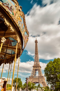 Europe, France, Paris, Eiffeltower, La tour Eiffel, champ de mars,7. Arrondissement, carousel Europe, France, Paris, Eiffeltower, La tour Eiffel, champ de mars,7. Arrondissement, carousel