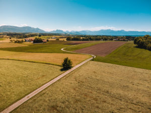 Europe, Germany, Bavaria, Alps, Chiemgau, Simssee, Countryside, Hirnsberg, Bad Endorf