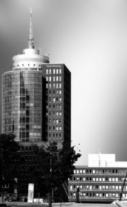 Modern Taylor Wessing Hochhaus (high rise) in the harbour of the city of Hamburg, Modern Taylor Wessing Hochhaus (high rise) in the harbour of the city of Hamburg,