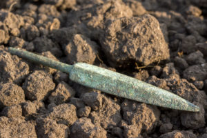 spearhead, ancient archeological finding spearhead, ancient archeological finding