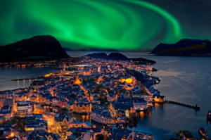 Northern Lights, Alesund, Norway Northern Lights, Alesund, Norway