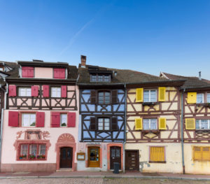 France, Alsace, Colmar, half-timbered houses France, Alsace, Colmar, half-timbered houses