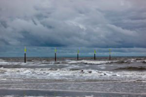Sankt Peter-Ording, wind and high tide at the North Sea, Germany, Schleswig-Holstein Sankt Peter-Ording, wind and high tide at the North Sea, Germany, Schleswig-Holstein