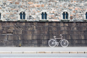 white bicycle painted on a wall white bicycle painted on a wall