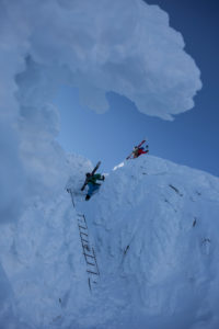 ski tour to Lindlahn, near Mittenwald, Karwendel, Bavaria, Germany