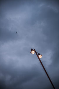 Street lamp with dusk, London, England, Great Britain Street lamp with dusk, London, England, Great Britain