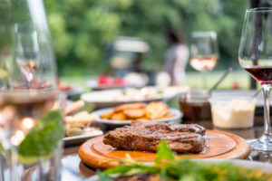 covered garden table, barbecue covered garden table, barbecue