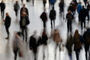Germany, Bavaria, Munich, people, passers-by, pedestrians, out of focus, shadowy, blurred Germany, Bavaria, Munich, people, passers-by, pedestrians, out of focus, shadowy, blurred