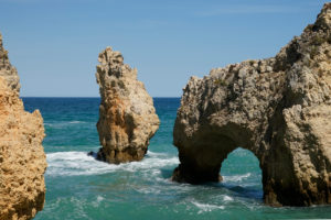 Europe, Portugal, Algarve region, Lagos, Algarve coast, Atlantic Ocean, Ponta da Piedade, rocky coast Europe, Portugal, Algarve region, Lagos, Algarve coast, Atlantic Ocean, Ponta da Piedade, rocky coast