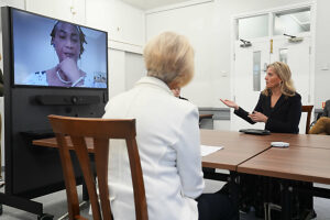 The Duchess of Edinburgh during a visit to the Mothers' Union's English for Women project in Chelmsford, Essex.