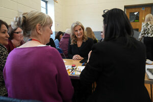 The Duchess of Edinburgh during a visit to the Mothers' Union's English for Women project in Chelmsford, Essex.