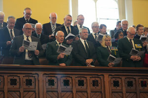 A general view of the service at Sandys Street Presbyterian Church, Newry, to mark the 40th anniversary of the killing of nine Royal Ulster Constabulary (RUC) officers in an IRA attack