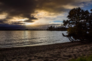 Sunset over Lake Brunner, South Island New Zealand Sunset over Lake Brunner, South Island New Zealand