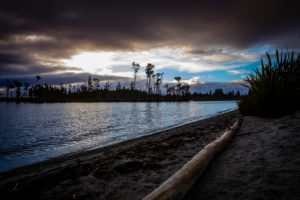 Sunset on the shores of Lake Brunner, South Island New Zealand Sunset on the shores of Lake Brunner, South Island New Zealand