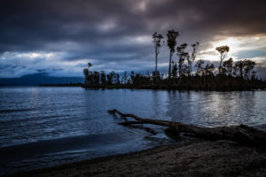 Sunset on the shores of Lake Brunner, South Island New Zealand Sunset on the shores of Lake Brunner, South Island New Zealand