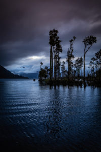 Sunset on the shores of Lake Brunner, South Island New Zealand Sunset on the shores of Lake Brunner, South Island New Zealand