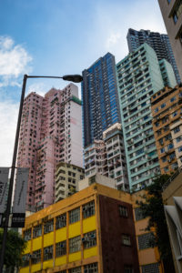 Colorful urban canyon, Hollywood Rd, Sheung Wan, Hong Kong Colorful urban canyon, Hollywood Rd, Sheung Wan, Hong Kong