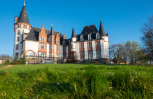 Germany, Mecklenburg-Western Pomerania, Schloss Klinik (hotel) on the Müritz Germany, Mecklenburg-Western Pomerania, Schloss Klinik (hotel) on the Müritz