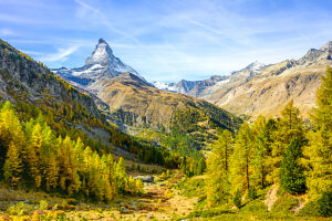 Europe, Switzerland, Canton Valais, Zermatt, Autumn on the Matterhorn Europe, Switzerland, Canton Valais, Zermatt, Autumn on the Matterhorn